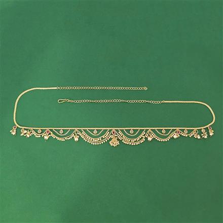 Antique Moti Belt With Gold Plating