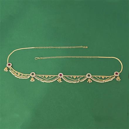 Antique Moti Belt With Gold Plating