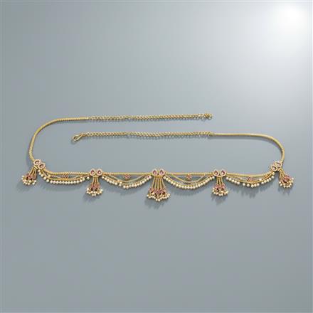 Antique Moti Belt With Gold Plating