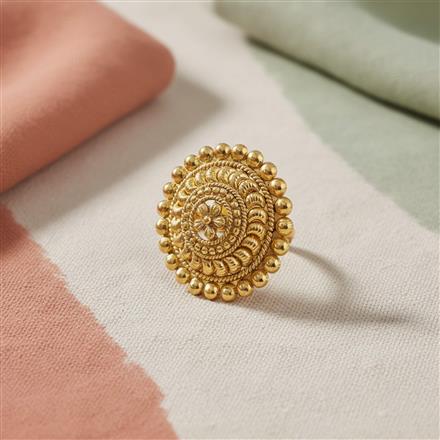 Antique Adjustable Ring With Gold Plating