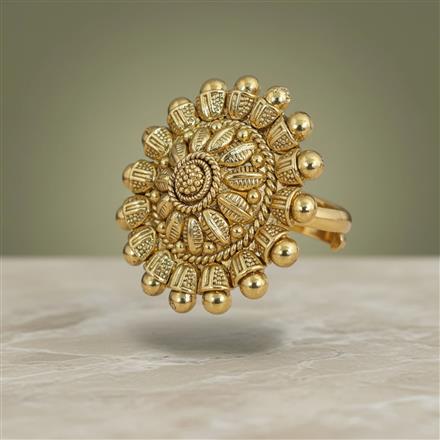 Antique Adjustable Ring With Gold Plating