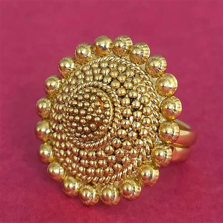 Antique Adjustable Ring With Gold Plating