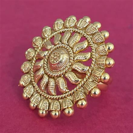 Antique Adjustable Ring With Gold Plating