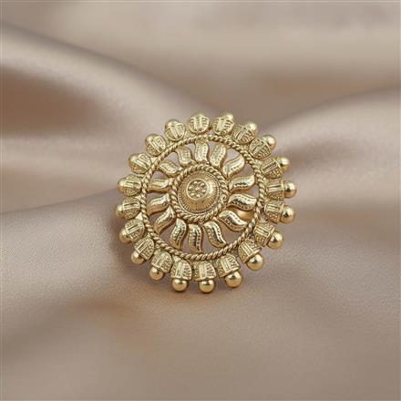 Antique Adjustable Ring With Gold Plating