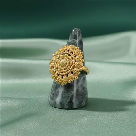 Antique Adjustable Ring With Gold Plating