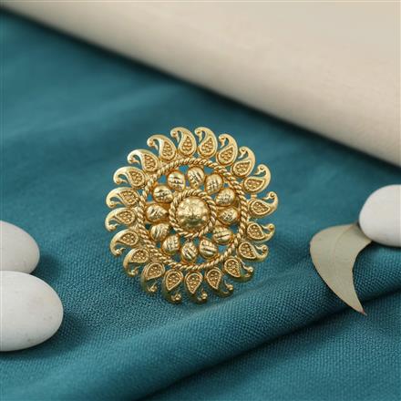 Antique Adjustable Ring With Gold Plating