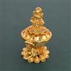 Antique Temple Sindoor Box With Matte Gold Plating
