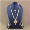 Antique Long Necklace Set With Gold Plating