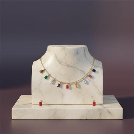 Antique Delicate Necklace Set With Gold Plating