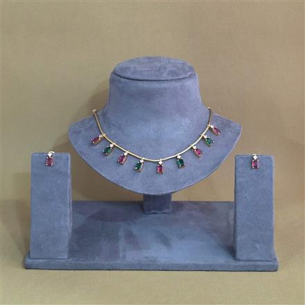 Antique Delicate Necklace Set With Gold Plating