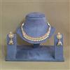 Antique Classic Necklace Set With Matte Gold Plating