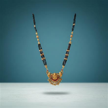 Antique Temple Mangalsutra With Gold Plating
