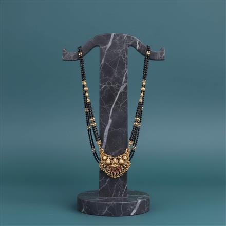Antique Temple Mangalsutra With Gold Plating
