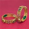 Antique Openable Bangles With Matte Gold Plating