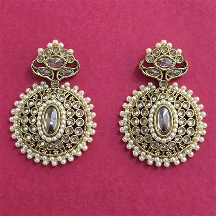 Antique Moti Earring With Gold Plating