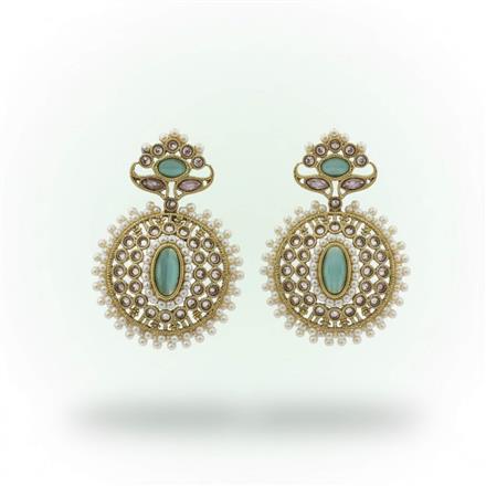 Antique Moti Earring With Gold Plating