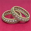Antique Moti Bangles With Mehndi Plating