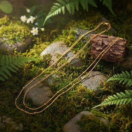 Antique Plain Gold Belt With Gold Plating