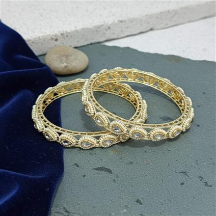 Antique Moti Bangles With Gold Plating