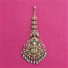 Antique Temple Tikka With Gold Plating