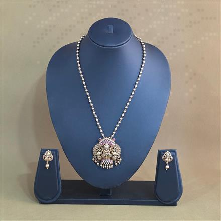 Antique Temple Pendant Set With Gold Plating