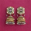 Antique Jhumki With Matte Gold Plating