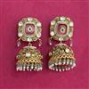 Antique Jhumki With Matte Gold Plating