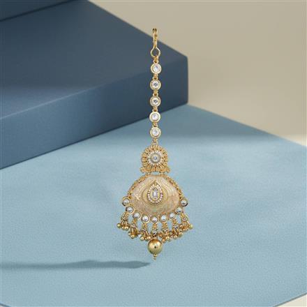 Antique Meenakari Tikka With Gold Plating