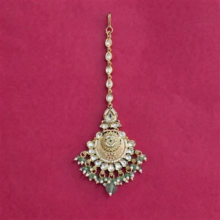 Antique Meenakari Tikka With Gold Plating