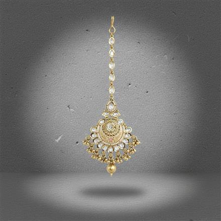 Antique Meenakari Tikka With Gold Plating