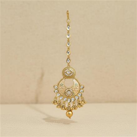 Antique Meenakari Tikka With Gold Plating