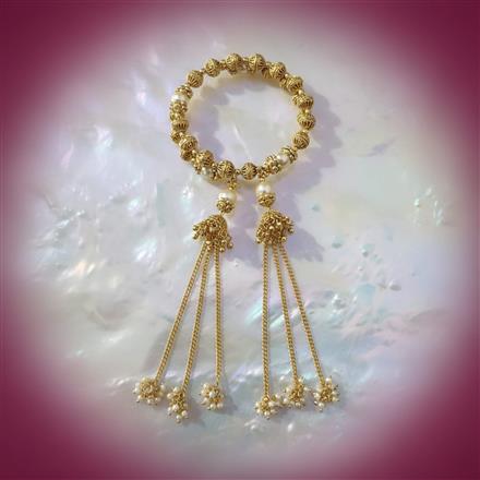 Antique Adjustable Bracelet With Gold Plating