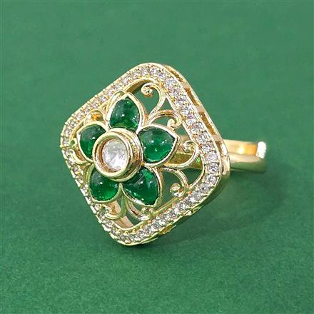 Antique Adjustable Ring With Carat Gold Plating