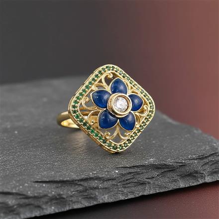 Antique Adjustable Ring With Carat Gold Plating