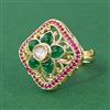 Antique Adjustable Ring With Carat Gold Plating