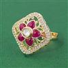 Antique Adjustable Ring With Carat Gold Plating
