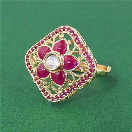 Antique Adjustable Ring With Carat Gold Plating