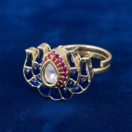 Antique Adjustable Ring With Carat Gold Plating