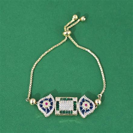 Antique Adjustable Bracelet With Carat Gold Plating