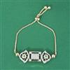 Antique Adjustable Bracelet With Carat Gold Plating