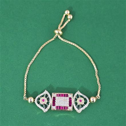 Antique Adjustable Bracelet With Carat Gold Plating