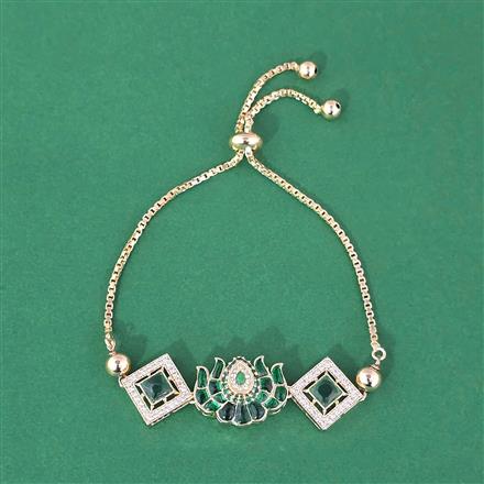 Antique Adjustable Bracelet With Carat Gold Plating