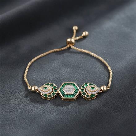 Antique Adjustable Bracelet With Carat Gold Plating