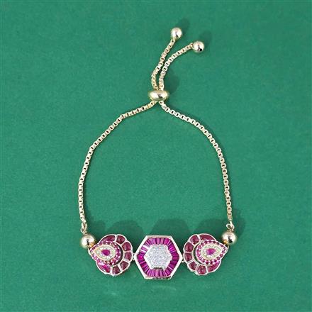Antique Adjustable Bracelet With Carat Gold Plating