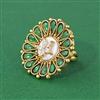 Antique Adjustable Ring With Gold Plating