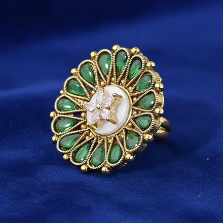 Antique Adjustable Ring With Gold Plating