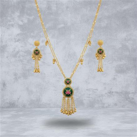 Antique Classic Pendant Set With Gold Plating