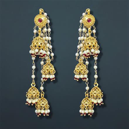 Antique Jhumki With Gold Plating