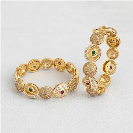 Antique Openable Bangles With Gold Plating