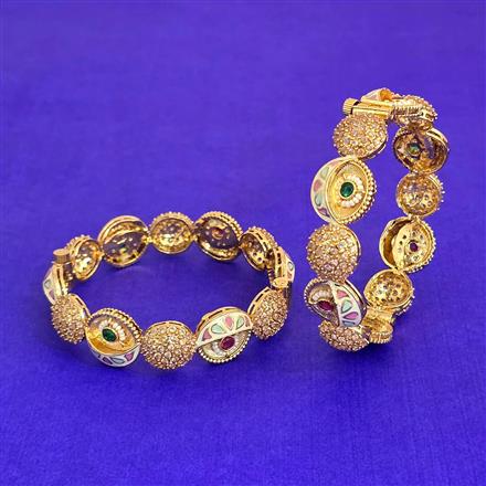 Antique Openable Bangles With Gold Plating